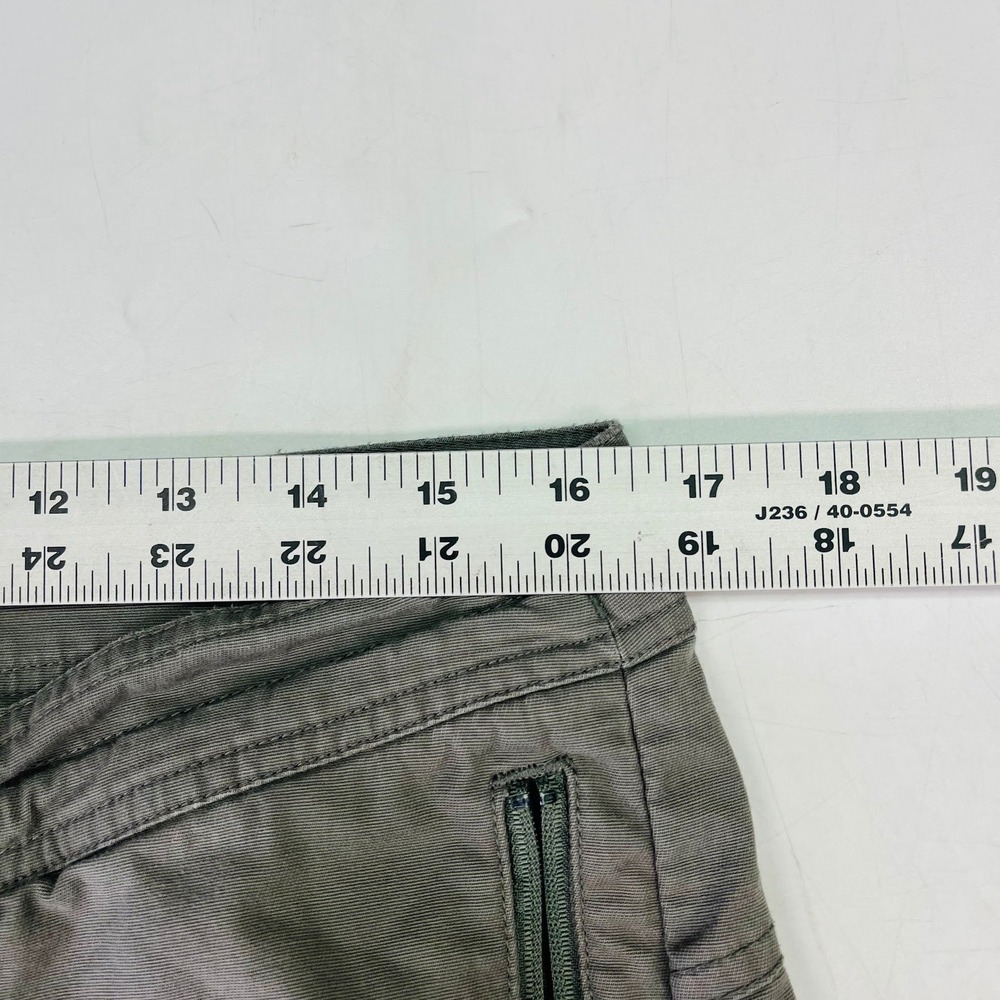 Roark Revival Mens Layover Travel Pants Grey Olive Drawstring Zip Pockets 32 - Picture 14 of 16